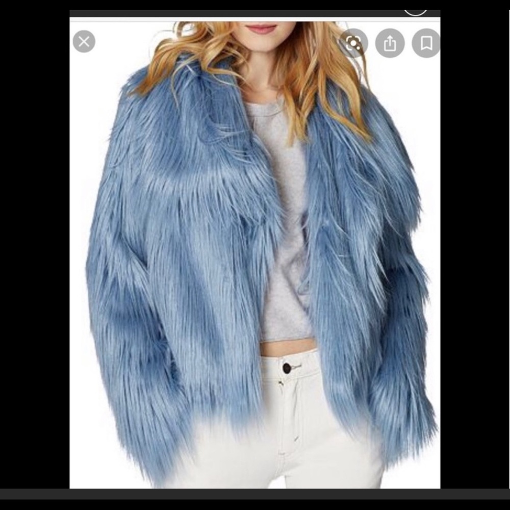 Safe faux fur coat . Size small. Worn once and many compliments